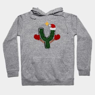 Letter Y - Christmas Letter Hoodie